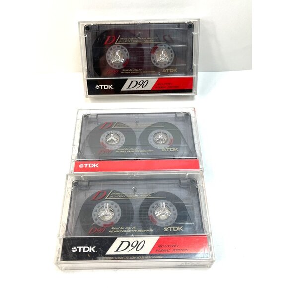 Lot 3 TDK 90 Minute Cassette Tapes A25/8 - Picture 1 of 6